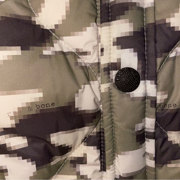 EUC Rag & Bone Sz M Padded Dane Nylon Jacket Overshirt in Desert Camo - Picture 14 of 15